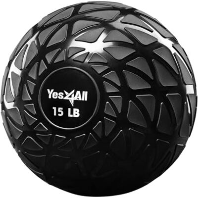 Yes4All Medizinball Slam Balls 4.5kg, 6.8kg, 9kg, 11.3kg, 13.6kg, 18kg Lauffläche Schwarz, Blau, Türkis, Orange & Glänzend für Kraft, Power und Workout Yes4All Medizinball Slam Balls 4.5kg, 6.8kg, 9kg, 11.3kg, 13.6kg, 18kg Lauffläche Schwarz, Blau, Türkis, Orange & Glänzend für Kraft, Power und Workout