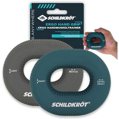 Schildkrot Fitness Ergonomikus kéz erősítők - Két Szett Schildkrot Fitness Ergonomikus kéz erősítők - Két Szett