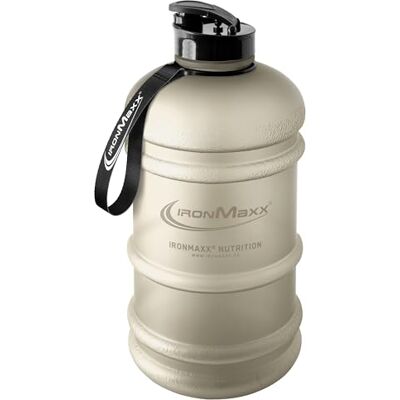 IronMaxx Water Gallon Frosted Sandstone Beige 2200ml BPA & DEHP frei auslaufsichere Trinkflasche mit Messskala in verschiedenen Farben erhältlich IronMaxx Water Gallon Frosted Sandstone Beige 2200ml BPA & DEHP frei auslaufsichere Trinkflasche mit Messskala in verschiedenen Farben erhältlich