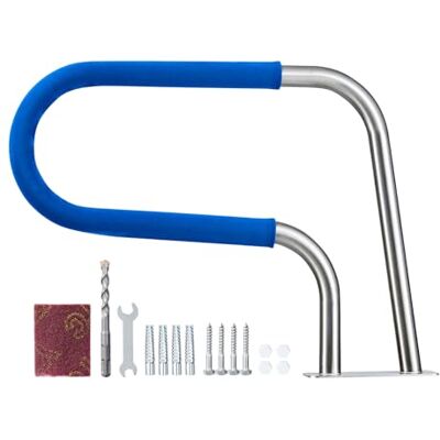 VEVOR Schwimmbad Handlauf, 788x100x558 mm, 100 kg Tragkraft, Pool Haltegriff aus Edelstahl 304, abnehmbare rutschfeste Hülle, umfangreiches Zubehör, für Poolbereiche, Wasserparks & Spa-Zentren VEVOR Schwimmbad Handlauf, 788x100x558 mm, 100 kg Tragkraft, Pool Haltegriff aus Edelstahl 304, abnehmbare rutschfeste Hülle, umfangreiches Zubehör, für Poolbereiche, Wasserparks & Spa-Zentren