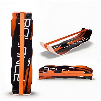 VEVOR Balance Board für Erwachsene (107 cm), Wackelbrett bis 200 kg Belastbar, Gebogenes Balance-Trainingsgerät mit Gurt für Core-Workouts Stehpultübungen Heim-Fitnessstudio Yoga, Orange Schwarz VEVOR Balance Board für Erwachsene (107 cm), Wackelbrett bis 200 kg Belastbar, Gebogenes Balance-Trainingsgerät mit Gurt für Core-Workouts Stehpultübungen Heim-Fitnessstudio Yoga, Orange Schwarz