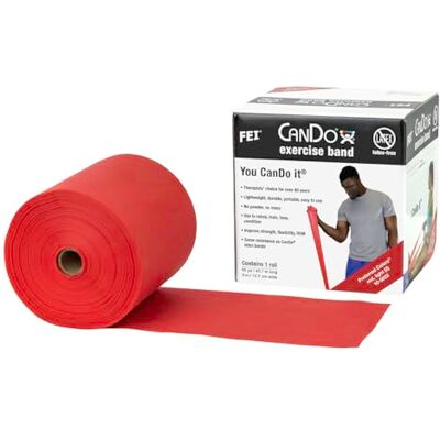 Cando Trainingsband LATEXFREI / Gymnastikband, Länge 45 m rot (leicht) Cando Trainingsband LATEXFREI / Gymnastikband, Länge 45 m rot (leicht)