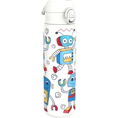 ion8 Leicht Stahl-Trinkflasche 600 ml Nicht IsoliertAuslaufsicher Einhandöffnung Sichere Verriegelung Spülmaschinenfest Klappdeckel Tragegriff Leicht zu Reinigen, Roboter ion8 Leicht Stahl-Trinkflasche 600 ml Nicht IsoliertAuslaufsicher Einhandöffnung Sichere Verriegelung Spülmaschinenfest Klappdeckel Tragegriff Leicht zu Reinigen, Roboter