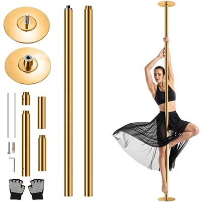 SereneLife Pole Dance Stange Indoor – Höhenverstellbar, Statisch & Rotierend, 204–274cm Turnstange Indoor für Zuhause – Robuster Stahl, Kein Bohren – Fitness Poledance Tanztraining – 280kg Traglast SereneLife Pole Dance Stange Indoor – Höhenverstellbar, Statisch & Rotierend, 204–274cm Turnstange Indoor für Zuhause – Robuster Stahl, Kein Bohren – Fitness Poledance Tanztraining – 280kg Traglast