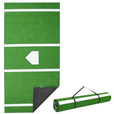 VEVOR Baseball-Schlagmatte Trainingsmatte (366 x 183 cm) Trainingspad Schlagkäfigmatte, Baseballmatte mit Home Plate & Anti-Fade-Rasen, tragbare Trainingshilfe Softballmatte Outdoor, Grün VEVOR Baseball-Schlagmatte Trainingsmatte (366 x 183 cm) Trainingspad Schlagkäfigmatte, Baseballmatte mit Home Plate & Anti-Fade-Rasen, tragbare Trainingshilfe Softballmatte Outdoor, Grün