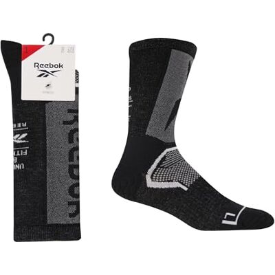 Reebok Technische Fitness-Socke Unisex – Atmungsaktiv, Hochleistung, für Sport-, Fitness- und Trainingseinheiten, waschbar, 1 Paar Reebok Technische Fitness-Socke Unisex – Atmungsaktiv, Hochleistung, für Sport-, Fitness- und Trainingseinheiten, waschbar, 1 Paar