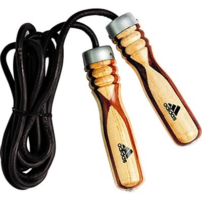 adidas Unisex Jump Rope, Professional Weighted Wooden Handle 9ft Springseil, brown, 9 ft EU adidas Unisex Jump Rope, Professional Weighted Wooden Handle 9ft Springseil, brown, 9 ft EU