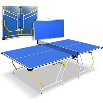SereneLife Tischtennisplatte, Klappbar & Wetterfest, Ping Pong Tisch für Indoor & Outdoor, Schneller Aufbau, Stabil, Inkl. Netz & Clip Set SereneLife Tischtennisplatte, Klappbar & Wetterfest, Ping Pong Tisch für Indoor & Outdoor, Schneller Aufbau, Stabil, Inkl. Netz & Clip Set