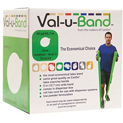 Cando Trainingsband / Gymnastikband, Länge 45 m, Val-u-Band® hellgrün (leicht) Cando Trainingsband / Gymnastikband, Länge 45 m, Val-u-Band® hellgrün (leicht)