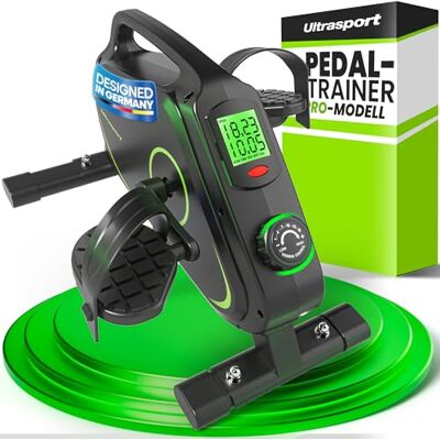 Ultrasport Pedaltrainer für Zuhause 16 Stufen inkl. Antirutsch-Matte und Gurt I CE Zertifiziert, Extraleiser Arm- und Beintrainer im Sitzen I Deskbike, Schreibtisch Fahrrad, Grün Ultrasport Pedaltrainer für Zuhause 16 Stufen inkl. Antirutsch-Matte und Gurt I CE Zertifiziert, Extraleiser Arm- und Beintrainer im Sitzen I Deskbike, Schreibtisch Fahrrad, Grün