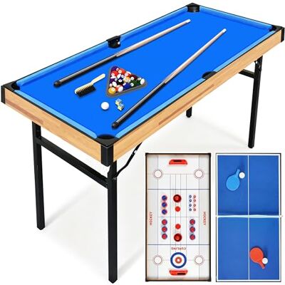 SereneLife Multifunktionstisch, 2/4/5/6-in-2 Inkl. Tischtennisplatte, Billardtisch, Kickertisch, Airhockey Tisch, Bowling, Basketball und Pool, für gemeinsames Spielen SereneLife Multifunktionstisch, 2/4/5/6-in-2 Inkl. Tischtennisplatte, Billardtisch, Kickertisch, Airhockey Tisch, Bowling, Basketball und Pool, für gemeinsames Spielen