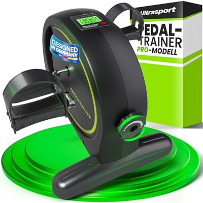 Ultrasport Pedaltrainer für Zuhause inkl. Antirutsch-Matte und Gurt I CE Zertifiziert, Extraleiser Arm- und Beintrainer im Sitzen I Deskbike, Schreibtisch Fahrrad Ultrasport Pedaltrainer für Zuhause inkl. Antirutsch-Matte und Gurt I CE Zertifiziert, Extraleiser Arm- und Beintrainer im Sitzen I Deskbike, Schreibtisch Fahrrad