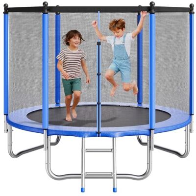 VEVOR Outdoor Trampolin Bodentrampolin mit Sicherheitsnetz & Stahlrahmen, ASTM-geprüft, Hochleistungstrampolin, max. 150 kg Gewichtskapazität, Gartentrampolin VEVOR Outdoor Trampolin Bodentrampolin mit Sicherheitsnetz & Stahlrahmen, ASTM-geprüft, Hochleistungstrampolin, max. 150 kg Gewichtskapazität, Gartentrampolin