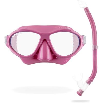 CRESSI Moon Schnorchelmaske für Kinder, Rosa/Lila, Combo Set CRESSI Moon Schnorchelmaske für Kinder, Rosa/Lila, Combo Set