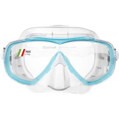 CRESSI Estrella Mask Clear/Aquamarine Schnorchelmaske für Erwachsene Estrella, Transparent/Aquamarin, Einheitsgröße, Einheitsgröße CRESSI Estrella Mask Clear/Aquamarine Schnorchelmaske für Erwachsene Estrella, Transparent/Aquamarin, Einheitsgröße, Einheitsgröße