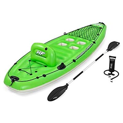 Bestway Hydro-Force Aufblasbares Kajak Koracle Schlauchboot Komplettset zum Angeln mit Handpumpe, Paddel und Aufbewahrungstasche, 1 Person Kapazität Mehrere Stile Bestway Hydro-Force Aufblasbares Kajak Koracle Schlauchboot Komplettset zum Angeln mit Handpumpe, Paddel und Aufbewahrungstasche, 1 Person Kapazität Mehrere Stile
