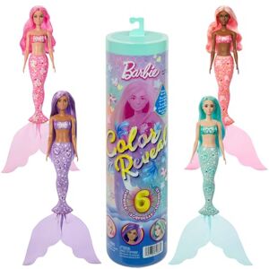 Barbie Color Reveal Reihe Meerjungfrauen-Puppe und Accessoires mit 6 Überraschungen, einschließlich Farbwechsel und Anhänger (Stile können abweichen), JMW61 Barbie Color Reveal Reihe Meerjungfrauen-Puppe und Accessoires mit 6 Überraschungen, einschließlich Farbwechsel und Anhänger (Stile können abweichen), JMW61