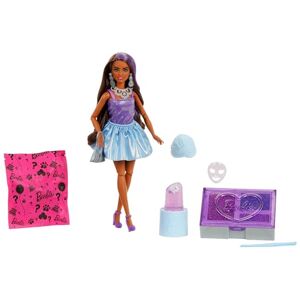 Barbie Party Unboxed Puppe und Accessoires, Glam Party Serie mit 10 Überraschungen, darunter eine Violette glitzernde Puppe mit Farbwechseleffekt, JFY66 Barbie Party Unboxed Puppe und Accessoires, Glam Party Serie mit 10 Überraschungen, darunter eine Violette glitzernde Puppe mit Farbwechseleffekt, JFY66