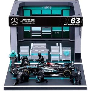 Bburago 1:43 F1 Mercedes Amg W15 2024 Pit Pass Diorama Russell Bburago 1:43 F1 Mercedes Amg W15 2024 Pit Pass Diorama Russell