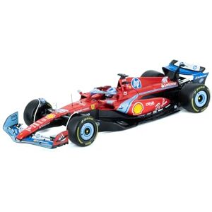 Bburago Ferrari SF24 F1 Miami 2024#Leclerc mit Helm – Miniaturauto aus Metall 1/18 – offizielles Modell Ferrari Formel 1 Saison 2024 – Sehr realistische Details – Ferrari Collector Edition Bburago Ferrari SF24 F1 Miami 2024#Leclerc mit Helm – Miniaturauto aus Metall 1/18 – offizielles Modell Ferrari Formel 1 Saison 2024 – Sehr realistische Details – Ferrari Collector Edition