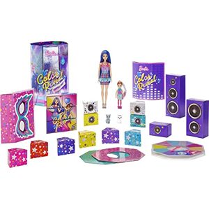 Barbie GXJ88 Color Reveal Überraschungsparty, +50 Überraschungen: 1 Puppe, 1 Chelsea Puppe, 2 Tiere, 6 Farbwechsel, Zubehör & mehr, Tanzparty Set, Spielzeug Geschenk für Kinder ab 3 Jahren Barbie GXJ88 Color Reveal Überraschungsparty, +50 Überraschungen: 1 Puppe, 1 Chelsea Puppe, 2 Tiere, 6 Farbwechsel, Zubehör & mehr, Tanzparty Set, Spielzeug Geschenk für Kinder ab 3 Jahren