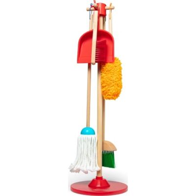 Melissa & Doug Putz Spielset 6-teiliges Holzset mit Besen, Handfeger und Kehrschaufel, Staubwedel und Mop, für realistisches Rollenspiel und zur Mithilfe im Haushalt, für Kinder ab 3 Jahren Melissa & Doug Putz Spielset 6-teiliges Holzset mit Besen, Handfeger und Kehrschaufel, Staubwedel und Mop, für realistisches Rollenspiel und zur Mithilfe im Haushalt, für Kinder ab 3 Jahren