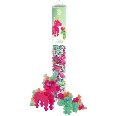 Plus-Plus 4374 Perlmutt Einhörner, Bausteinset Tube, 100 Teile Konstruktionsspielzeug, Kreativ-Baustein-Set für 2D und 3D Figuren, für Kinder ab 5 Jahren Plus-Plus 4374 Perlmutt Einhörner, Bausteinset Tube, 100 Teile Konstruktionsspielzeug, Kreativ-Baustein-Set für 2D und 3D Figuren, für Kinder ab 5 Jahren