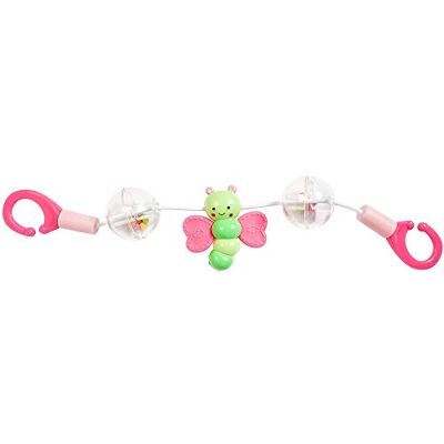 Heless 822 Rasselkette für den Puppenwagen mit Schmetterling, Länge ca. 28,5 cm, für den Spielspaß unterwegs Heless 822 Rasselkette für den Puppenwagen mit Schmetterling, Länge ca. 28,5 cm, für den Spielspaß unterwegs