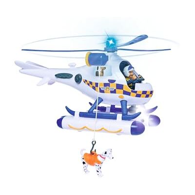 Simba 109252537 Feuerwehrmann Sam Polizei Wallaby, mit Sound, Blaulicht, Suchscheinwerfer, Seilwinde, mit Figur Rose und Dalmatiner Radar, Schnüffel, Zubehör, ab 3 Jahren Simba 109252537 Feuerwehrmann Sam Polizei Wallaby, mit Sound, Blaulicht, Suchscheinwerfer, Seilwinde, mit Figur Rose und Dalmatiner Radar, Schnüffel, Zubehör, ab 3 Jahren