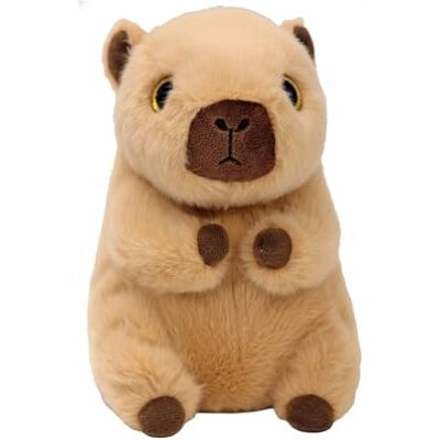 TY Beanie Boos – Lara the Capibara mit großen und glitzernden goldenen Augen, das Plüschtier mit großen glitzernden Augen – 15 cm – T37391 TY Beanie Boos – Lara the Capibara mit großen und glitzernden goldenen Augen, das Plüschtier mit großen glitzernden Augen – 15 cm – T37391