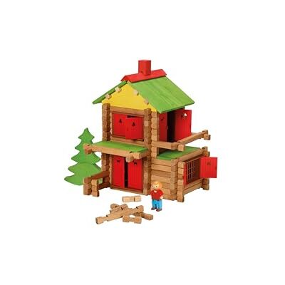 Jeujura Holzhütte 165 Teile – Bauspiel ab 5 Jahren – 1803 Jeujura Holzhütte 165 Teile – Bauspiel ab 5 Jahren – 1803
