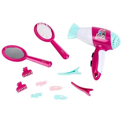 Theo Klein 5790 Barbie Frisier-Set I Zubehör und Accessoires im Barbie-Look I Inkl. Kinder-Föhn mit Kaltluftfunktion I Spielzeug für Kinder ab 3 Jahren Theo Klein 5790 Barbie Frisier-Set I Zubehör und Accessoires im Barbie-Look I Inkl. Kinder-Föhn mit Kaltluftfunktion I Spielzeug für Kinder ab 3 Jahren