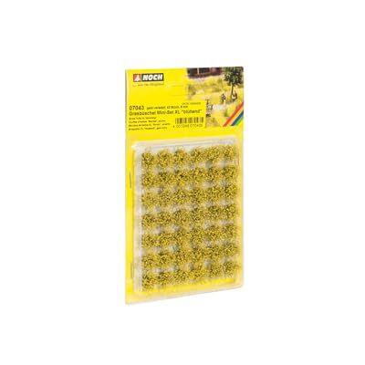 NOCH Grasbüschel Mini-Set XL „blühend“, 9 mm mit gelben Blumen, 42 Stück für Modellbau Sommerlandschaften NOCH Grasbüschel Mini-Set XL „blühend“, 9 mm mit gelben Blumen, 42 Stück für Modellbau Sommerlandschaften