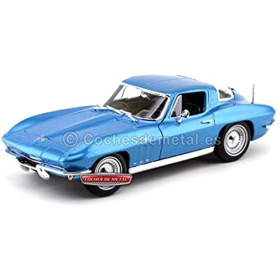 Maisto Chevrolet Corvette 1965, Modellauto mit Federung, Maßstab 1:18, Türen und Motorhaube beweglich, Fertigmodell, lenkbar, 24 cm, Multi color (531640) Maisto Chevrolet Corvette 1965, Modellauto mit Federung, Maßstab 1:18, Türen und Motorhaube beweglich, Fertigmodell, lenkbar, 24 cm, Multi color (531640)