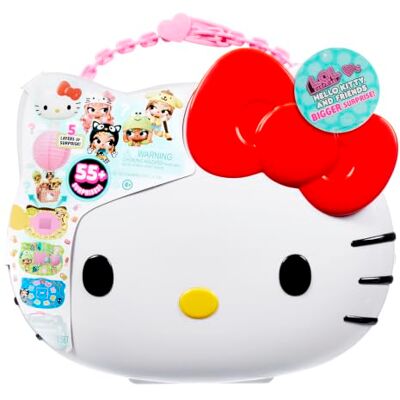 L.O.L. Surprise! Hello Kitty and Friends Bigger Surprise 4 Tots Über 55 Überraschungen, 5-schichtiges Auspacken, Mode und Zubehör, Tragekoffer, ab 4 Jahren L.O.L. Surprise! Hello Kitty and Friends Bigger Surprise 4 Tots Über 55 Überraschungen, 5-schichtiges Auspacken, Mode und Zubehör, Tragekoffer, ab 4 Jahren