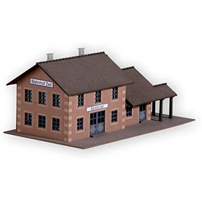 NOCH Bahnhof „Zeil“, realistisches Modellgebäude, 10,3 x 5,8 cm, perfekt für Spur Z Modelleisenbahnanlagen NOCH Bahnhof „Zeil“, realistisches Modellgebäude, 10,3 x 5,8 cm, perfekt für Spur Z Modelleisenbahnanlagen