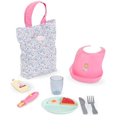 Corolle Großes Lunch-Set mit Blumenmuster, 10 Zubehörteile, für Puppen 36 und 42 cm, ab 2 Jahren, 9000141800 Corolle Großes Lunch-Set mit Blumenmuster, 10 Zubehörteile, für Puppen 36 und 42 cm, ab 2 Jahren, 9000141800