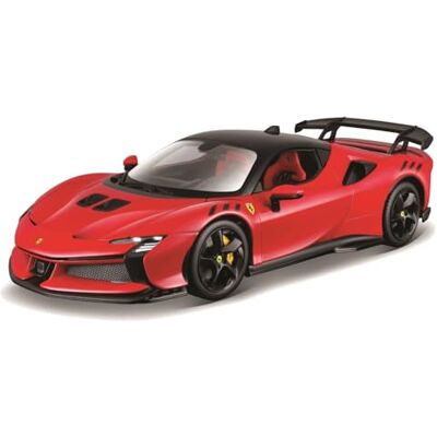 Bburago "Race&Play Ferrari SF90 XX Stradale, rot Supercar Modellauto 1:18 Die-Cast Originalgetreues Sammlerauto Spielzeugauto mit beweglichen Türen, Motorhaube & Kofferraum ab 3 Jahren (18-16020RD) Bburago "Race&Play Ferrari SF90 XX Stradale, rot Supercar Modellauto 1:18 Die-Cast Originalgetreues Sammlerauto Spielzeugauto mit beweglichen Türen, Motorhaube & Kofferraum ab 3 Jahren (18-16020RD)