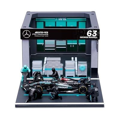 Bburago 1:43 F1 Mercedes Amg W15 2024 Pit Pass Diorama Russell Bburago 1:43 F1 Mercedes Amg W15 2024 Pit Pass Diorama Russell