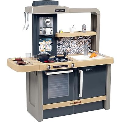 Smoby Tefal Evo Küche – mitwachsende Kinderküche mit Spüle, Herd, Essecke, viel Zubehör, Wasserhahn, magischer Pancake-Pfanne Smoby Tefal Evo Küche – mitwachsende Kinderküche mit Spüle, Herd, Essecke, viel Zubehör, Wasserhahn, magischer Pancake-Pfanne