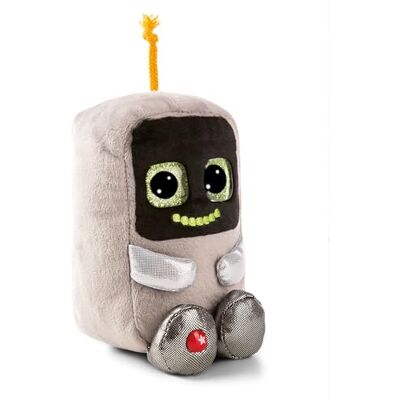 NICI Kuscheltier GLUBSCHIS Roboter R03-Bot 15cm grau Stofftier aus weichem Plüsch, niedliches Plüschtier zum Kuscheln und Spielen, für Kinder & Erwachsene, tolle Geschenkidee 61846 NICI Kuscheltier GLUBSCHIS Roboter R03-Bot 15cm grau Stofftier aus weichem Plüsch, niedliches Plüschtier zum Kuscheln und Spielen, für Kinder & Erwachsene, tolle Geschenkidee 61846