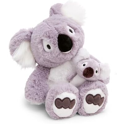 NICI Kuscheltier Koala Barry 30cm mit Koalababy 10cm grau Stofftier aus weichem Plüsch, niedliches Plüschtier zum Kuscheln und Spielen, für Kinder & Erwachsene, tolle Geschenkidee 61717 NICI Kuscheltier Koala Barry 30cm mit Koalababy 10cm grau Stofftier aus weichem Plüsch, niedliches Plüschtier zum Kuscheln und Spielen, für Kinder & Erwachsene, tolle Geschenkidee 61717
