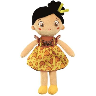 Clementoni Baby Plush Soft Doll Yellow Meow Weiche Puppe für Neugeborene 0+ Monate, Verschiedene Texturen und sensorische Erfahrung, stimuliert Zuneigung und Pflege, 17602 Clementoni Baby Plush Soft Doll Yellow Meow Weiche Puppe für Neugeborene 0+ Monate, Verschiedene Texturen und sensorische Erfahrung, stimuliert Zuneigung und Pflege, 17602