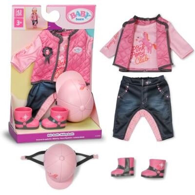 BABY Born REIT-Outfit für 43 cm Puppen Shirt, Reithose, Reitstiefel und Helm, Puppen-Outfit für 43 cm Puppen BABY Born REIT-Outfit für 43 cm Puppen Shirt, Reithose, Reitstiefel und Helm, Puppen-Outfit für 43 cm Puppen