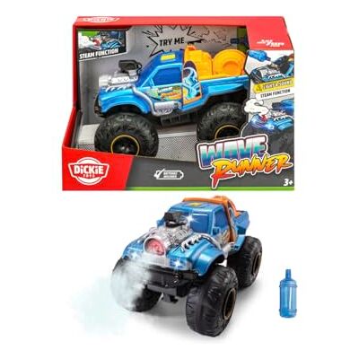 Dickie Toys Wave Runner Monstertruck ab 3 Jahre (25 cm) Auto mit coolen Licht-, Sound- & Dampf-Effekten, Spielzeugauto für Kinder mit Freilauf, Federung und Gummireifen, inkl. Batterien Dickie Toys Wave Runner Monstertruck ab 3 Jahre (25 cm) Auto mit coolen Licht-, Sound- & Dampf-Effekten, Spielzeugauto für Kinder mit Freilauf, Federung und Gummireifen, inkl. Batterien