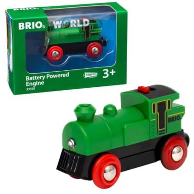 Brio World Speedy Green Batterielok Spielzeug ab 3 Jahre Elektrische Lok mit Scheinwerfer, Holzeisenbahn-Zubehör, Kleinkindspielzeug, Geschenk für Jungen und Mädchen Brio World Speedy Green Batterielok Spielzeug ab 3 Jahre Elektrische Lok mit Scheinwerfer, Holzeisenbahn-Zubehör, Kleinkindspielzeug, Geschenk für Jungen und Mädchen