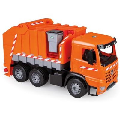 Lena 02168 Starke Riesen Müllwagen Mercedes Benz Arocs, orange, ca. 74 cm, Müllfahrzeug mit 3 Achsen, großes Spielfahrzeug für Kinder ab 3 Jahre Lena 02168 Starke Riesen Müllwagen Mercedes Benz Arocs, orange, ca. 74 cm, Müllfahrzeug mit 3 Achsen, großes Spielfahrzeug für Kinder ab 3 Jahre