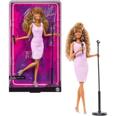 Barbie Whitney Houston Signature-Sammelpuppe Im ikonischen Kleid aus dem Musikvideo „I Wanna Dance with Somebody (Who Loves Me)“, mit Mikrofon Barbie Whitney Houston Signature-Sammelpuppe Im ikonischen Kleid aus dem Musikvideo „I Wanna Dance with Somebody (Who Loves Me)“, mit Mikrofon