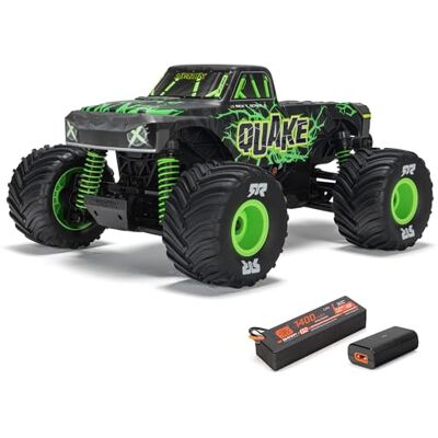 ARRMA 1/16 Quake Grom 4X4 RTR Brushed Monster Truck – Ready-to-Run 4WD RC Monster Truck inklusive 2S LiPo Akku, USB-C Smart-Ladegerät & Spektrum SLT2 Fernsteuerung, Grün ARRMA 1/16 Quake Grom 4X4 RTR Brushed Monster Truck – Ready-to-Run 4WD RC Monster Truck inklusive 2S LiPo Akku, USB-C Smart-Ladegerät & Spektrum SLT2 Fernsteuerung, Grün