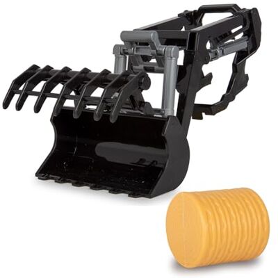 JAMARA 423250 Frontlader mit Krokodilschaufel 1:24S inkl. Rundballen klein Landwirtschaft Zubehör, Landwirtschaft, Geschenk für Kinder, Zubehör für 1:24S Traktor, Robust JAMARA 423250 Frontlader mit Krokodilschaufel 1:24S inkl. Rundballen klein Landwirtschaft Zubehör, Landwirtschaft, Geschenk für Kinder, Zubehör für 1:24S Traktor, Robust
